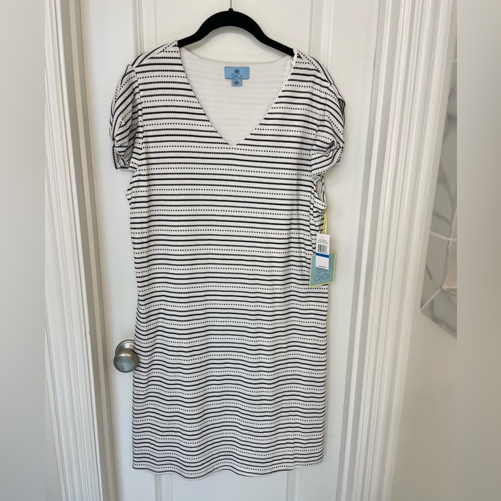 CeCe by Cynthia Steffe Striped Knit Sheath Dress | Size XL NWT